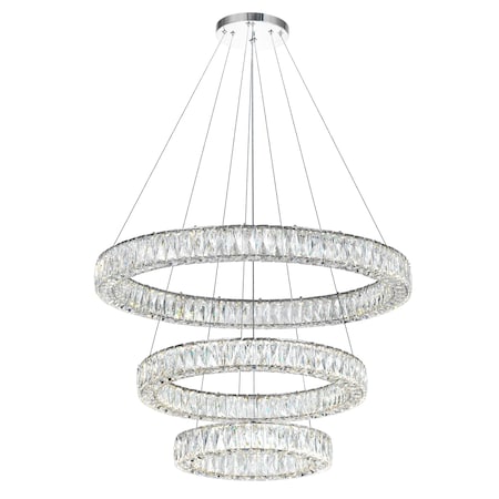 Cwi Lighting Madeline LED Chandelier With Chrome Finish 1044P32-601-R-3C